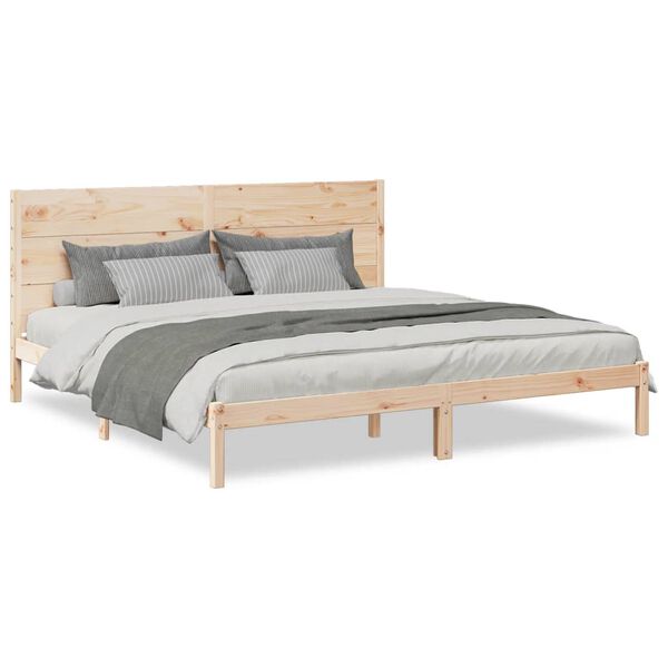 vidaXL Extra Long Bed Frame without Mattress 180x210 cm Solid Wood