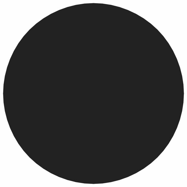 vidaXL Self-adhesive Screw Cover 2 pcs Black &Oslash; 20 x 0.5 mm