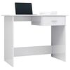 vidaXL Desk High Gloss White 100x50x76 cm Engineered Wood