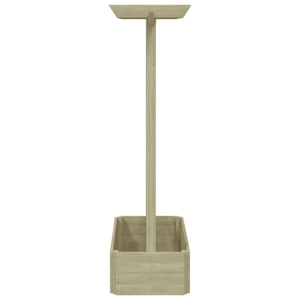 vidaXL Garden Pergola Planter 162x56x204 cm Wood