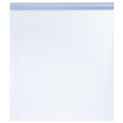 vidaXL Window Film Static Frosted Transparent Grey 45x1000 cm PVC