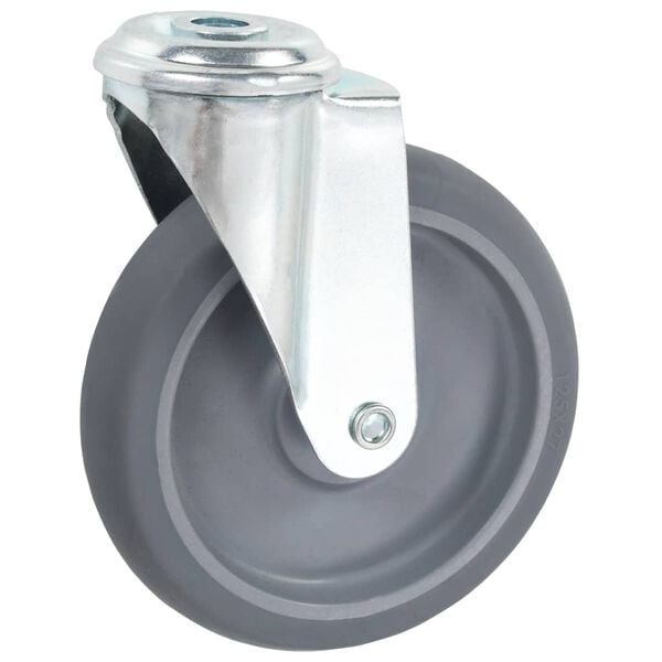 vidaXL Bolt Hole Swivel Casters 4 pcs 125 mm