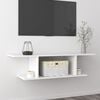 vidaXL Wall Mounted TV Cabinet White 103x30x26.5 cm