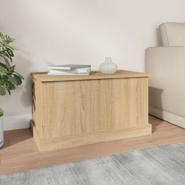 vidaXL Storage Box Sonoma Oak 70x40x38 cm Engineered Wood