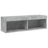 vidaXL 6 Piece TV Wall Units with LED Concrete Grey Engineered Wood