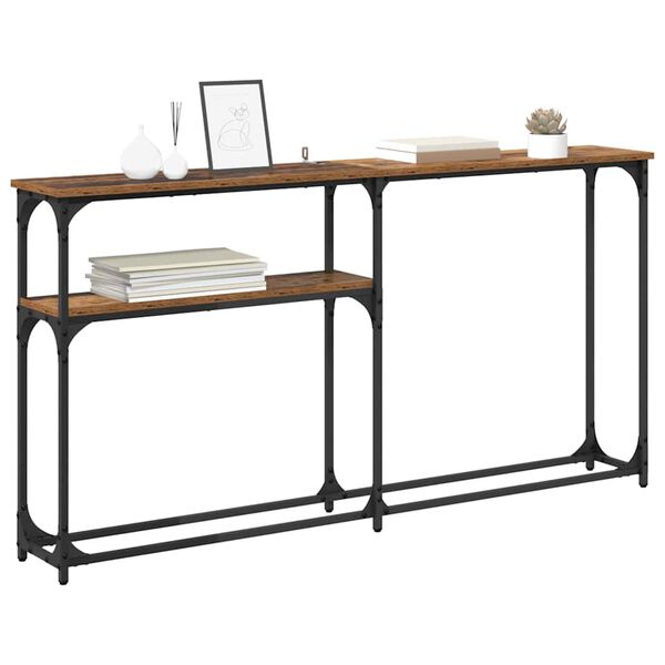 vidaXL ConsoleTable Old wood 145x22.5x75cm Engineered Wood