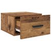 vidaXL Bedside Cabinet Old Wood 35 x 35 x 20 cm Engineered Wood