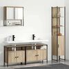 vidaXL Bathroom Furniture Set 4 pcs Sonoma Oak Engineered Wood