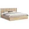 vidaXL Bed Frame with Storage and Headboard Sonoma Oak 180 x 200 cm