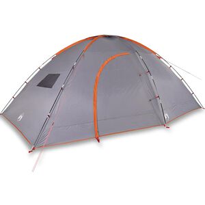 vidaXL Camping Tent 8-Person Grey and Orange Waterproof
