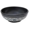 vidaXL Countertop Basin Black and Blue Round &Phi;41x14 cm Ceramic