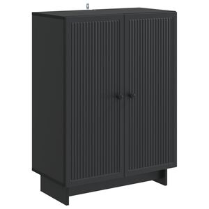 vidaXL Sideboard Black 66 x 34.5 x 90 cm Engineered Wood
