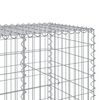 vidaXL Gabion Basket with Cover 1150x100x100 cm Galvanised Iron