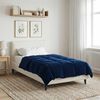vidaXL Winter Duvet Quilted Dark Blue 155 x 220 cm Microfiber