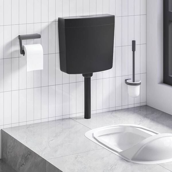 vidaXL Toilet Cistern with Bottom Water Inlet 3/6 L Black