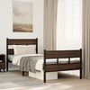 vidaXL Bed Frame without Mattress with Headboard and Footboard 80x200 cm