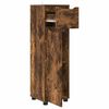 vidaXL Bathroom Cabinet Smoked Oak 30.5 x 30 x 101 cm Engineered Wood