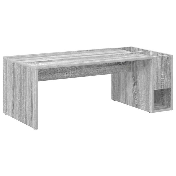 vidaXL Coffee Table Grey Sonoma 101.5 x 50 x 37 cm Engineered Wood