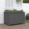vidaXL Garden Raised Bed Grey 119.5x82.5x78 cm Solid Wood Pine