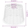 vidaXL Ceiling Lamp Shade White &Oslash;30x20 cm Wicker