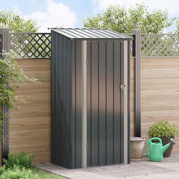 vidaXL Garden Sheds Anthracite 103 x 74 x 200 cm Metal