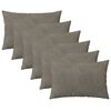 vidaXL Cushion Cover 6 pcs HEERLEN Light Grey 40 x 60 cm Velvet