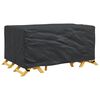 vidaXL Furniture Cover Plain Black 172 x 113 x 73 cm 600D