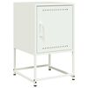 vidaXL Bedside Cabinets 2 pcs White 36x39x60.5 cm Steel