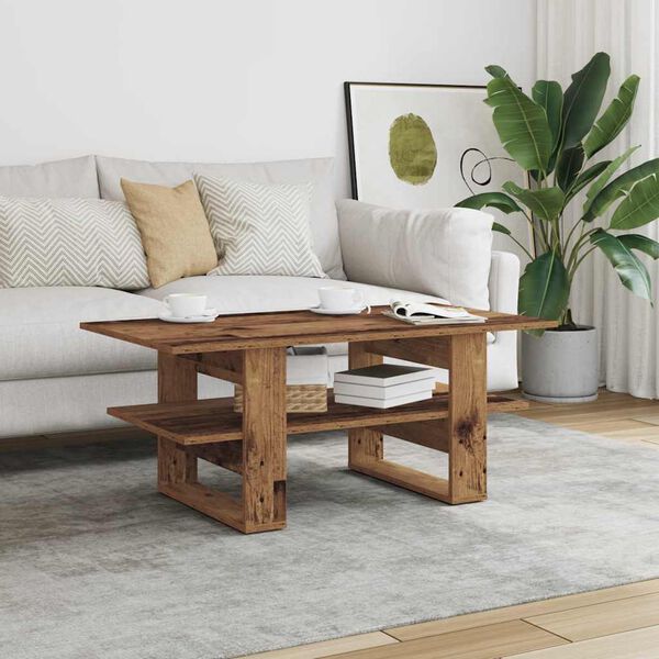 vidaXL Coffee Table Old Wood 102x55x42 cm Engineered Wood