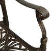 vidaXL 3 Piece Bistro Set Bronze Cast Aluminium