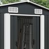 vidaXL Garden Shed Anthracite 257x779x181 cm Galvanised steel