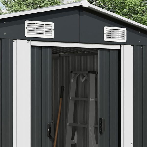 vidaXL Garden Shed Anthracite 257x779x181 cm Galvanised steel
