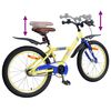 vidaXL Kids Bike 20'' for 6-11 Years Old Yellow