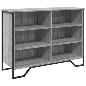 vidaXL Sideboard Grey Sonoma 101x35,5x74,5 cm Engineered Wood