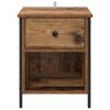 vidaXL Bedside Cabinet 2 pcs Old Wood 40 x 42 x 50 cm Engineered Wood