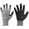 vidaXL Work Gloves 24 pcs Grey and Black 7 / S Polyester