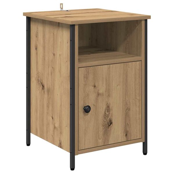 vidaXL Bedside Cabinet Artisan Oak 40 x 42 x 60 cm Engineered Wood