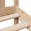 vidaXL Bookcase Bed without Mattress 180x200 cm Super King Solid Wood Pine