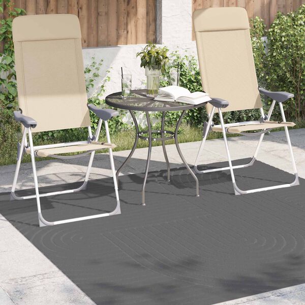 vidaXL Area Rugs Square Anthracite 120 x 120 cm
