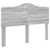 vidaXL Bed Frame Grey Sonoma 140 x 190 cm Solid Pine Wood