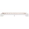 vidaXL Bed Frame White 75 x 190 cm Solid Pine Wood