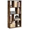 vidaXL Bookcase Smoked Oak 60x20x120.5 cm Engineered Wood