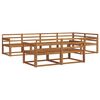 vidaXL Outdoor Sofa Set 7 pcs Natural Solid Acacia Wood
