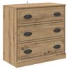 vidaXL Sideboards with Drawer 3 pcs Artisan Oak 70 x 35.5 x 67.5 cm