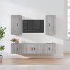vidaXL 5 Piece TV Cabinet Set Grey Sonoma Engineered Wood