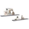 vidaXL Floating Wall Shelves 2 pcs Grey 120x23.5x3.8 cm MDF