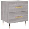 vidaXL Bedside Cabinet Grey Sonoma 40x35x47.5 cm Engineered Wood
