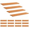 vidaXL Stair Treads 16 pcs 120 x 25 x 2 cm Light Brown