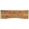 vidaXL Desk Top with Curve 160x50x2,5 cm Solid Wood Rough Mango