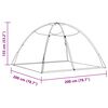 vidaXL Mosquito Net Mongolia with Doors 220 Mesh&nbsp;Black&nbsp;200x200x135 cm